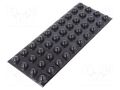 Self-adhesive foot; H: 9.7mm; black; polyurethane; Dim: Ø19.1mm 3M SJ5017/BK