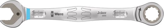 6000 Joker Ratcheting combination wrenches, Imperial, 11/16"x235, Wera 05073286001