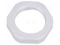 Nut; NPT1/2"; polyamide; UL94V-0; Thk: 6mm; Spanner: 27mm; grey HUMMEL HUMMEL-1262120070
