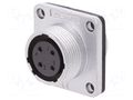 Connector: circular; socket; female; PIN: 4; WS; 500V; size 16 WEIPU WS16K4ZZ