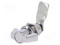 Lock; without cylinder; zinc and aluminium alloy; 33mm; chromium RST ROZTOCZE 2.PM30.005-33