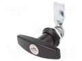 Lock; zinc and aluminium alloy; 21mm; black finish; Kit: key x2 RST ROZTOCZE 2.T18.002-21