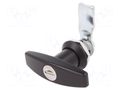 Lock; zinc and aluminium alloy; 21mm; black finish; Kit: key x2 RST ROZTOCZE 2.T18.002-21