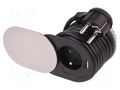 Plug socket strip: furniture; IP20; 16A; 3680W; aluminium; 250VAC ORNO OR-AE-13124