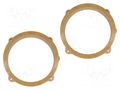 Spacer ring; MDF; 165mm; Alfa Romeo; impregnated,varnished; 2pcs. 4CARMEDIA MDF-D.46