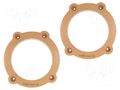 Spacer ring; MDF; 130mm; Mercedes; impregnated,varnished; 2pcs. 4CARMEDIA MDF-D.73