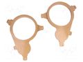 Spacer ring; MDF; 165mm; Rover; impregnated,varnished; 2pcs. 4CARMEDIA MDF-D.86