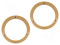Spacer ring; MDF; 165mm; Suzuki; impregnated,varnished; 2pcs. 4CARMEDIA MDF-D.93