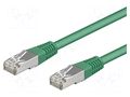 Patch cord; SF/UTP; Cat: 5e; RJ45 plug,both sides; stranded; CCA GOOBAY SF/UTP5-CCA-005GR