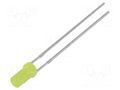 LED; yellow; 3mm; 68÷100mcd; 140°; Front: flat; 1.8÷2.6VDC OPTOSUPPLY OSY5JA3NE4A