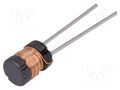 Inductor: wire; THT; 330uH; 400mA; ±10%; Ø6.5x8.5mm; vertical FERROCORE COIL0507-0.33