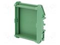 Enclosure: enclosure base; Y: 72mm; X: 60mm; Z: 28.7mm; green DEGSON ELECTRONICS DM72-60-14-00AH