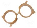 Spacer ring; MDF; 165mm; Mercedes; impregnated,varnished; 2pcs. 4CARMEDIA MDF-D.76