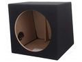 Car loudspeaker enclosure; MDF; black; 300mm; Øhole: 282mm; 30l BASSER OB.PW02.BK