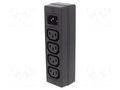 Connector: AC supply; splitter; 10A; 250VAC; C13 (F),C14 (E) BULGIN PXD200