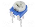 Potentiometer: mounting; single turn,horizontal; 5kΩ; 100mW; ±30% SR PASSIVES RKT6V-5K