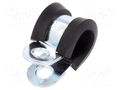 Fixing clamp; ØBundle : 9mm; W: 12mm; steel; Cover material: EPDM MPC INDUSTRIES MPC-LKD10912