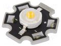 Power LED; white warm; STAR; 1W; 2850-3250K; 110÷140lm; 130°; 350mA ProLight Opto PM2E-1LVS-R7