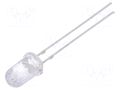 LED; yellow; 5mm; 7000÷9000mcd; 15°; Front: convex; 1.8÷2.6VDC OPTOSUPPLY OSY5RU5111A