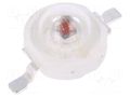 Power LED; red; EMITER; 130°; 350mA; 613.5÷631nm; 51.7÷58.9lm; 1W ProLight Opto PM2E-1LRE