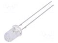 LED; green; 5mm; 25000÷30000mcd; 15°; Front: convex; 2.9÷3.6VDC OPTOSUPPLY OSG5DA5111A