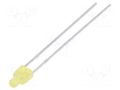 LED; yellow; 2mm; 30÷70mcd; 150°; Front: flat; 1.6÷2.4VDC LUCKYLIGHT LL-204YD2L-1B