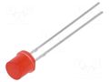 LED; red; 5mm; 70÷120mcd; 130°; Front: flat; 1.6÷2.4VDC; cylindrical LUCKYLIGHT LL-503VD1E-1B