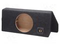 Car loudspeaker enclosure; MDF; black melange; 250mm; Infiniti BASSER OBGL.INFINITI.01
