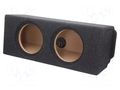 Car loudspeaker enclosure; MDF; black melange; 200mm; Mercedes BASSER OBGL.MERCEDES.04
