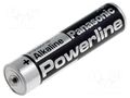 Battery: alkaline; AAA; 1.5V; non-rechargeable PANASONIC BAT-LR03