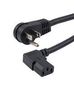 POWER CORD, R/A N5-15P-IEC C13, 3 , 15A N515PR-C13L-15-3F