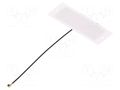 Antenna; Bluetooth,GNSS,WiFi; 4dBi; linear; 53x18x0.1mm; U.FL MOLEX 1461860100