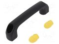 Holder; polyamide; black; H: 40mm; L: 145mm; W: 22.5mm; 530N; handle RST ROZTOCZE 4.444.002-05