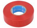 Tape: electrical insulating; W: 19mm; L: 20m; Thk: 0.15mm; red; 240% TESA 53988-19/20-RD