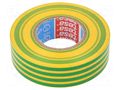 Tape: electrical insulating; W: 19mm; L: 20m; Thk: 0.15mm; soft PVC TESA 53988-19/20-YG
