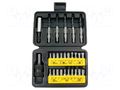 Kit: screwdriver bits; plastic box; Holder: C6,3mm; 1/4"; 27pcs. C.K CK-4519