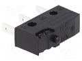 Microswitch SNAP ACTION; 10A/250VAC; 0.1A/80VDC; without lever ZF DB2C-B1AA