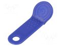 Pellet memory holder in a keychain; blue IBUTTON.CC IBF-DS9093A/BL