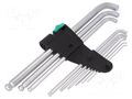 Wrenches set; hex key; 9pcs. WERA WERA.950PKLS/9SM