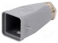 Enclosure: for HDC connectors; size 3; Locking: for latch; M20 WIELAND 76.352.0736.0