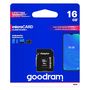 Goodram Microcard 16 GB micro SD HC UHS-I class 10 memory card, SD adapter (M1AA-0160R12), Goodram 5908267930137 5908267930137