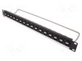 Connector: USB A; patch panel; screw; rack; M3; Height: 1U CLIFF CP30175