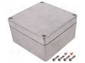 Enclosure: multipurpose; X: 160mm; Y: 160mm; Z: 90mm; aluminium; IP68 DELTRON ENCLOSURES DEL-486-161609-68