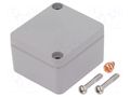 Enclosure: multipurpose; X: 45mm; Y: 50mm; Z: 30mm; aluminium; grey DELTRON ENCLOSURES DEL-490-040503A-68