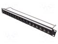 Connector: fiber optic; patch panel; ST; rack; screw; Standard: 19" CLIFF CP30178