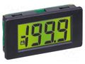 Voltmeter; digital,mounting; VDC: 0÷200mV; on panel; LCD; 350uA LASCAR DPM3AS-BL