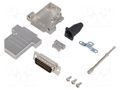 Connector: D-Sub; PIN: 26; plug; male; soldering; for cable; black ENCITECH DTSL15-SJSRGHDP26K
