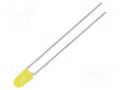 LED; yellow; 3mm; 70÷150mcd; 40°; Front: convex; 2÷2.5VDC KINGBRIGHT ELECTRONIC L-7104SYDK