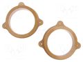 Spacer ring; MDF; 165mm; Mercedes; impregnated,varnished; 2pcs. 4CARMEDIA MDF-D.72