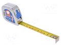 Measuring tape; L: 3m; Width: 19mm; ABS; measure MEDID MED.CL-1319-3